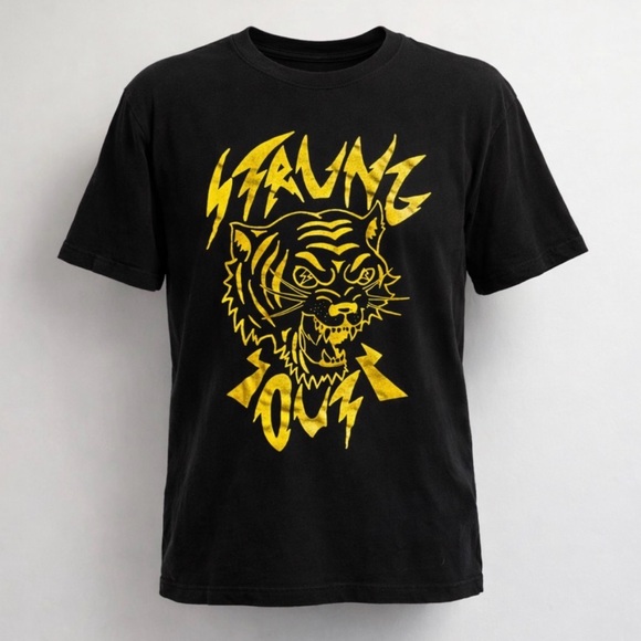 Tultex Other - Punk Band Strung Out Band Tee Unisex Black Yellow Medium T-Shirt